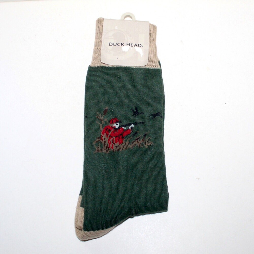 Duck Head socks 1 Pair Hunter green men size 10 - 13 NEW USA